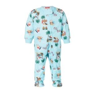 Size 24 Months Family Pajamas Baby Tropical Santa Footed 1-P Santa Beach